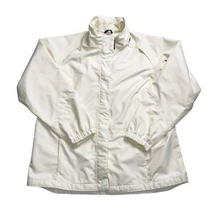 Eddie Bauer Weatheredge Cream Windbreaker Lightweight Jacket US XXL